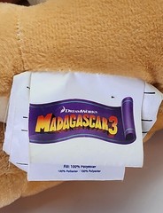 Madagascar 3 – 12” ALEX THE LION- Dreamworks Northwest Company – 2012