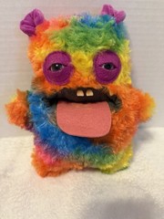 Fuggler Butt Ugly Pets 9″ Oogah Boogah Guinea Pig Rainbow Tie Dye Monster Plush