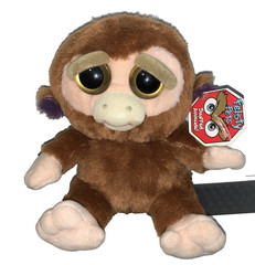 Feisty Pets Monkey Grandmaster Funk Monkey Plush Happy Creepy Scary Angry Face!