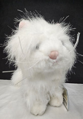 Webkinz White Persian Cat Plush HM110 SEALED CODE 8” Retired Ganz NOS