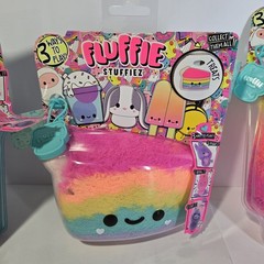 Lot of 3 Fluffie Stuffiez Treats Series Plush NWT Boba Cake Popsicle Treats