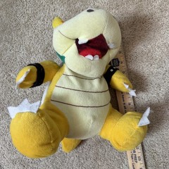 Vintage 1998 BD&A Super Mario Bros. Bowser Interactive Talking Plush Toy 12″