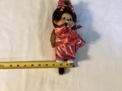 Sekiguchi Monchhichi – Furisode Kimono Girl – Standing Plush Doll