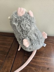 New Mom & Baby Possum 19″ Plush Grey Soft Stuffed Animal Toy Aurora Opossum