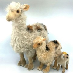 Steiff Llama Mohair Plush largest 43cm 17in ID Button 1957 -66 Vintage