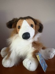Webkinz Collie Dog with sealed unused code