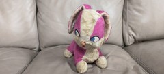 Vintage 1950s-1960s Purple Plush Stuffed Bunny Rabbit