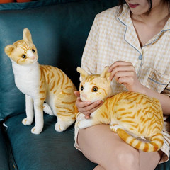 Orange Tabby Cat Stuffed Animal Baby Stuffed Animal Cat Plush Toy Shorthair Cat