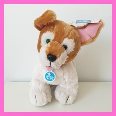 Bulid A Bear Promise Pets Rescue Pup White Brown Dog Puppy Green Blue Eyes Plush