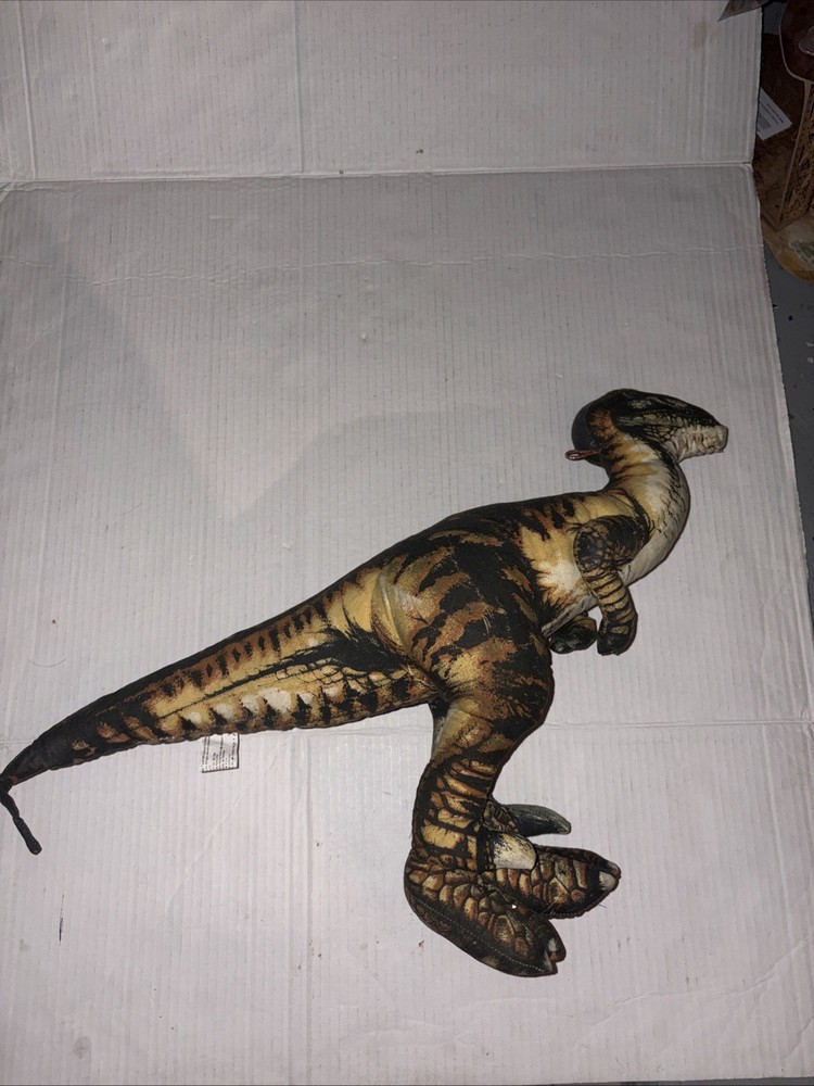 JURASSIC PARK 1992 ACE NOVELTY VINTAGE 13″ VELOCIRAPTOR DINOSAUR STUFFED PLUSH