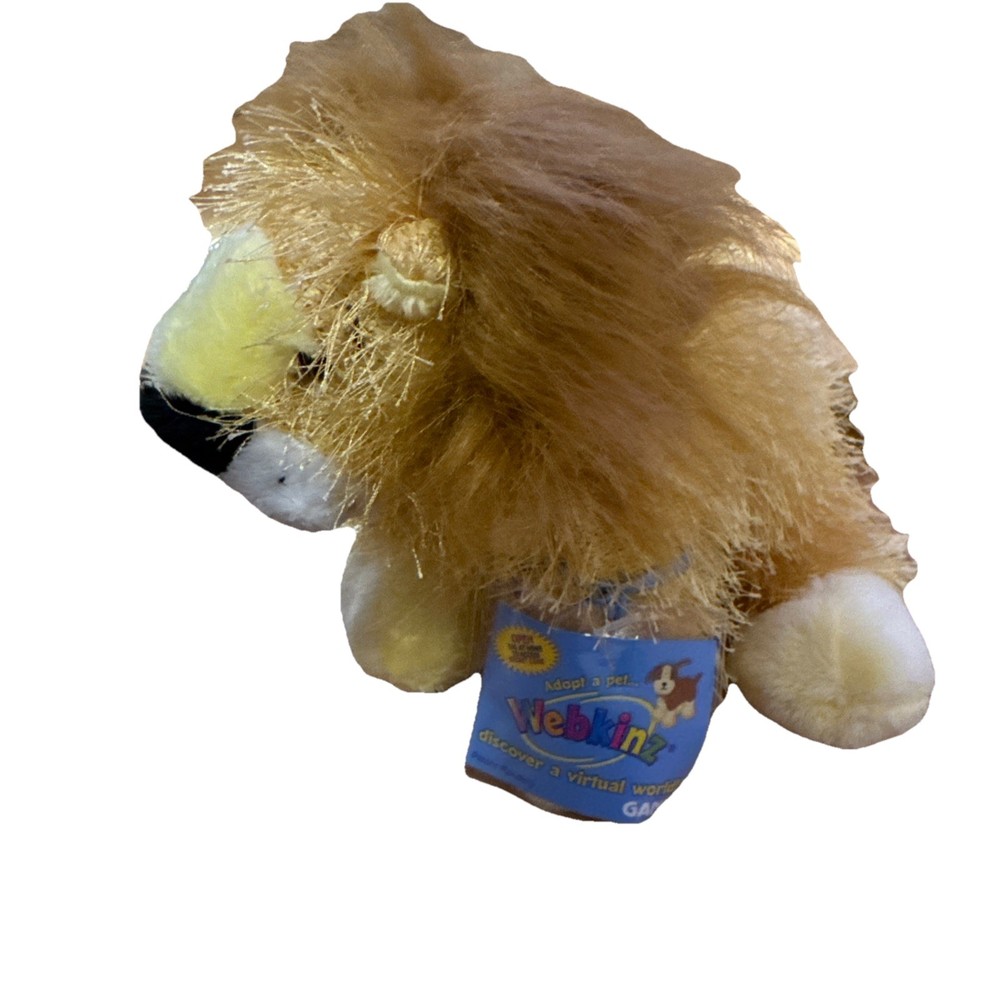 Ganz Webkinz Lion HM032 Retired Plush w/ SEALED Tag, Unused Code