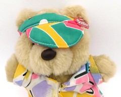 Dan Dee Teddy Bear Plush with Tag Colorful Beach Surfer Clothes Rad 1980s Style