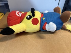 Rare Nintendo Mario Pikachu Pokemon Center 14” Original Plush Toy Doll