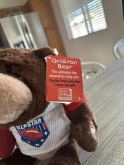 EUC-13” 2012 Gund Gridiron Bear Talking Moving Fun Plush Toy