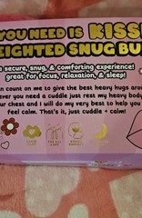 Weighted Snug Bud Plush Pink BIG Kissy Lips All You Need Is Kisses Valentine