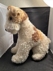 Fox Terrier Plush From People Pals W/canine Classics Tag 14 Tall Vintage EUC