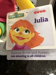 Gund 2017 Sesame Street Julia Autism 14” Plush New With Tags