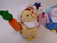 PUDGY PENGUINS Set Of 4 Plush Buddy Collectible Soft Toy Giraffe Flower+NEW+CODE