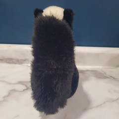 American Wego 10” Skunk Plush Stuffed Animal Cuddly Soft Toy. Sitting. Vintage
