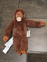 Punch Orangutan Mini Djungeskog Monkey Brown 7.75 Inch Ikea Plush 506.061.05
