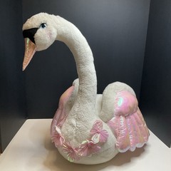 Vintage MATTEL BARBIE Swan Lake Plush Odette SWAN 2003 Stuffed Toy BIG Rare 21”