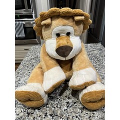BABIES R US LION BROWN LARGE PLUSH STUFFED TOY 26″ SOFT BROWN RARE