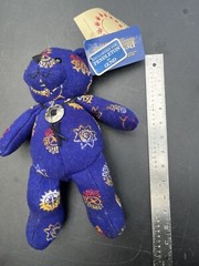 Pendleton Bear by GUND Sun Signs Bear Smithsonian NMAI Navy Blue Wool Plush Bear