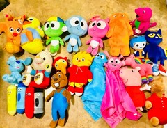 BabyFirst TV Plush Toys Daniel Llama Busy Beaver Blue Barney Peppa Pete The Cat