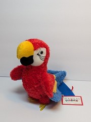 Douglas Toys Red Parrot Plush Gabby Stuffed Exotic Bird Plushie Animal 8″ NWT