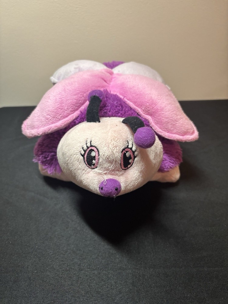 Pillow Pets Pee-Wees Fluttery Butterfly Soft Plush Toy Stuffed Pink 2011 11”