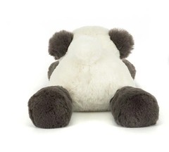 New Smudge Panda lying plush doll with tags and Dust Bag