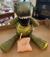 T134-Scentsy Buddy Green Dinosaur “Bring Back My Buddy” Stuffed Plush 15” Scent