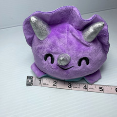 TeeTurtle Cute Sensory Fidget The Original Reversible Triceratops Plush 4″