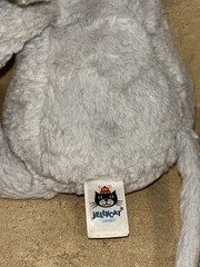 Rare Jellycat Jollipop Elephant Grey With Party Hat Preowened