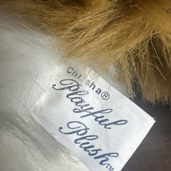 Vintage Saint Bernard Realistic Stuffed Animal Puppy Chrisha Playful Plush 30”