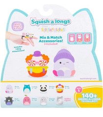 NEW~ Squish-a-Longs Squishmallows 8 Figures Mini Figure Series 1 ring style 1