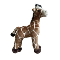 Aurora Giraffe Plush Stuffed Animal Toy Realistic Brown 13”