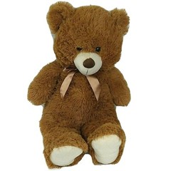 Best Made Toys Brown Bear Plush Stuffed Animal Toy Bow 23 inch Cuddle Soft