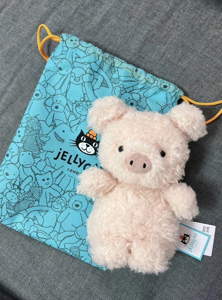 JELLYCAT Fluffy Soft Plush Curly-Haired Pig Appease Doll Gift Kids Toy 6.2in NEW