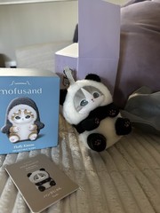 mofusand Fluffy Kittens Collectible Plush Cat Keychain Panda Outfit (With Box)