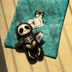 Jellycat Skeleton Keychain Plush Cute Soft Collectible Mini Bag Charm New Tags