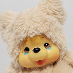 Vintage Russ Monchhichi Tubby Loves You Bear Thumb Sucking Plush 1979