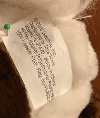 2005 Toys R Us Wells Fargo Pinto Painted Brown White Horse Plush Toy 15”