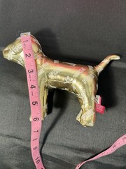 Victoria’s Secret PINK brand collectible plush dog, vinyl or faux leather