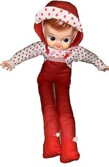 Rare 22” Rubber Face Plastic Vinyl Hands Plush Girl Doll Long Legs Vintage HTF