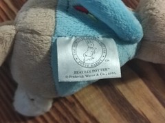 plush rabbit Peter Soft toy Beatrix Potter height 21cm.