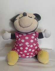 Disney Cuddleez Minnie Mouse Stuffed Plush Doll, Extra Soft Sleeping Minnie 23″