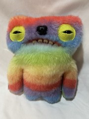Fuggler Fart Face Wide Eyed Weirdo Rainbow Fuggler Cute Snuggler Plush Work!