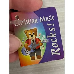 Vintage With Tags 9″ Holy Bears CHRISTIAN MUSIC ROCKS! 2002 Bean Bag Plush