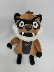 VLCM Rabid Ferret Plush Vampire Ferret Stuffed Animal Mad Ferret Fangs 9″